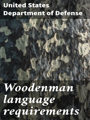 cover image of Woodenman language requirements